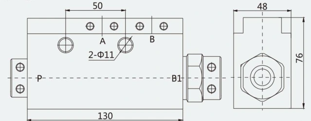 Original dimension drawing or hydraulic symbol excerpt 1 for FDD200/42(Y)AIIX