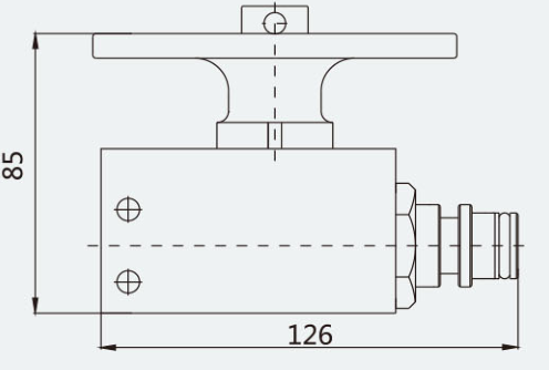 Original dimension drawing or hydraulic symbol excerpt 1 for FJQ125/31.5